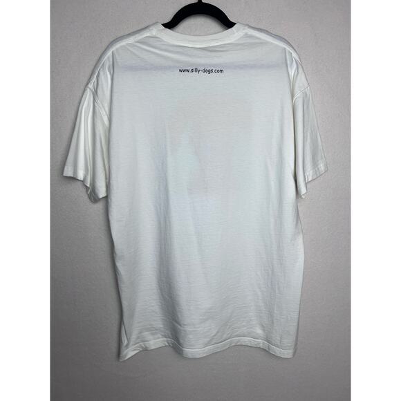 Jung Kim Silly Dogs T-Shirt "Maxwell" White Short Sleeve Jerzees Size Large - Picture 6 of 6